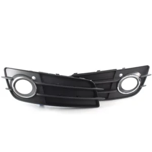 Front Fog Light Grille Cover Bezel w/Chrome Ring